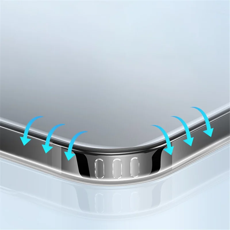 XUNDD Wisely Series For iPhone 15 Pro Magnetic Case PC+TPU Clear Phone Cover Compatible with MagSafe - Transparent