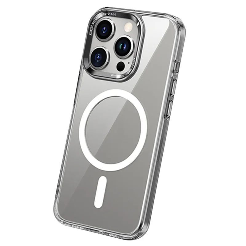 XUNDD Wisely Series For iPhone 15 Pro Max Cell Phone Case PC+TPU Clear Cover Compatible with MagSafe - Transparent