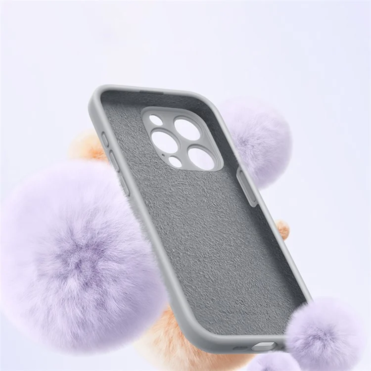 XUNDD For iPhone 15 Pro Max Reno Magnetic Holder Series Kickstand Liquid Silicone Cell Phone Cases - Grey