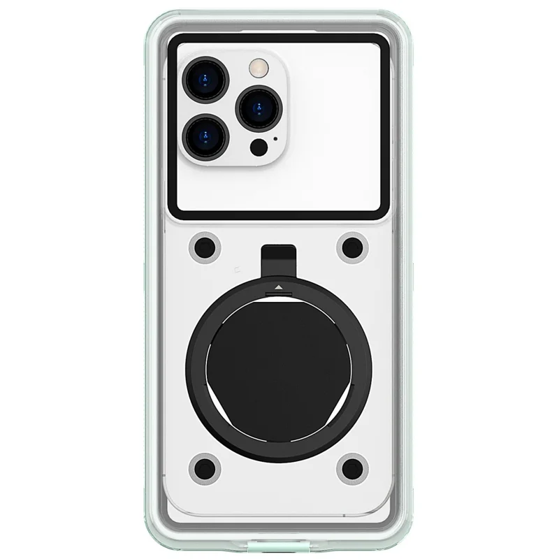 Universal IP68 Waterproof Case for 5.8-7 inch Phone Underwater Cover with Self-Check Airbag - Green