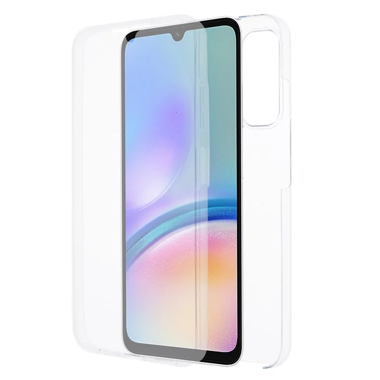 Pour Samsung Galaxy A05s 4G Étui de téléphone transparent TPU + Housse de protection en acrylique avec protecteur d'écran en PET
