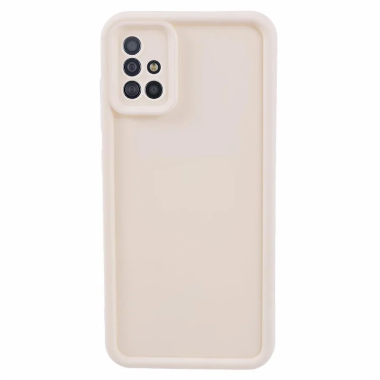 For Samsung Galaxy A51 4G SM-A515 / M40S Phone Case Soft TPU Matte Drop-resistant Cover - Beige