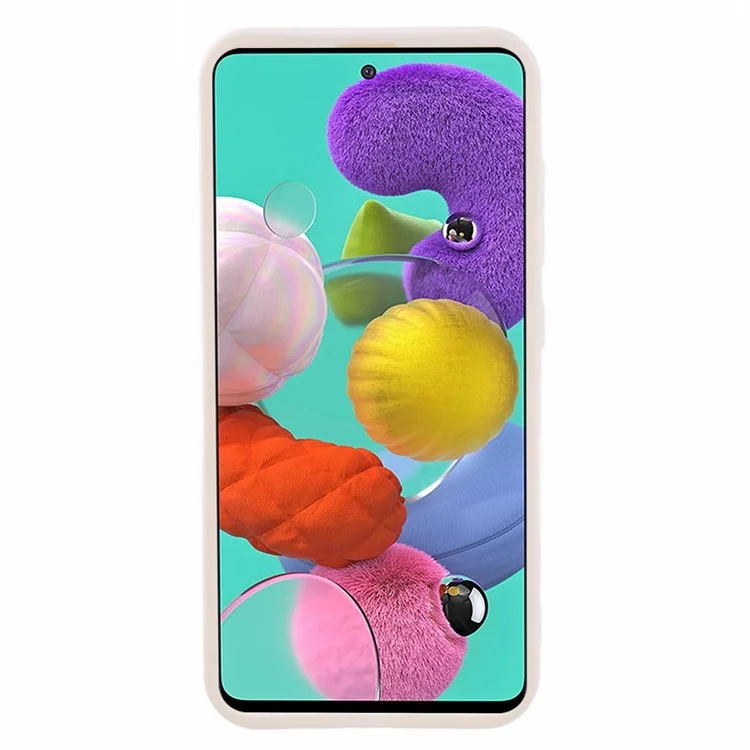 For Samsung Galaxy A51 4G SM-A515 / M40S Phone Case Soft TPU Matte Drop-resistant Cover - Beige