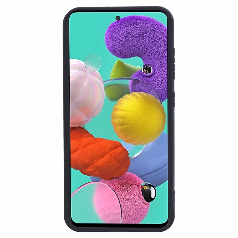 For Samsung Galaxy A51 4G SM-A515 / M40S Phone Case Soft TPU Matte Drop-resistant Cover - Black