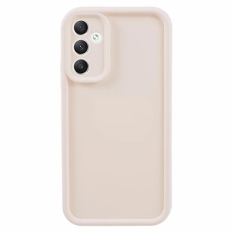 For Samsung Galaxy A34 5G Cell Phone Cases Soft TPU Precise Cutout Protective Cover - Beige