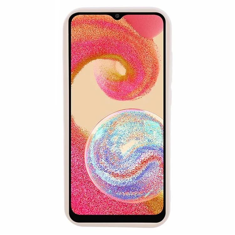 Для Samsung Galaxy A04e 4G / M04 4G / F04 4G Case Soft TPU Matte Phone Back Cover - Бежевый
