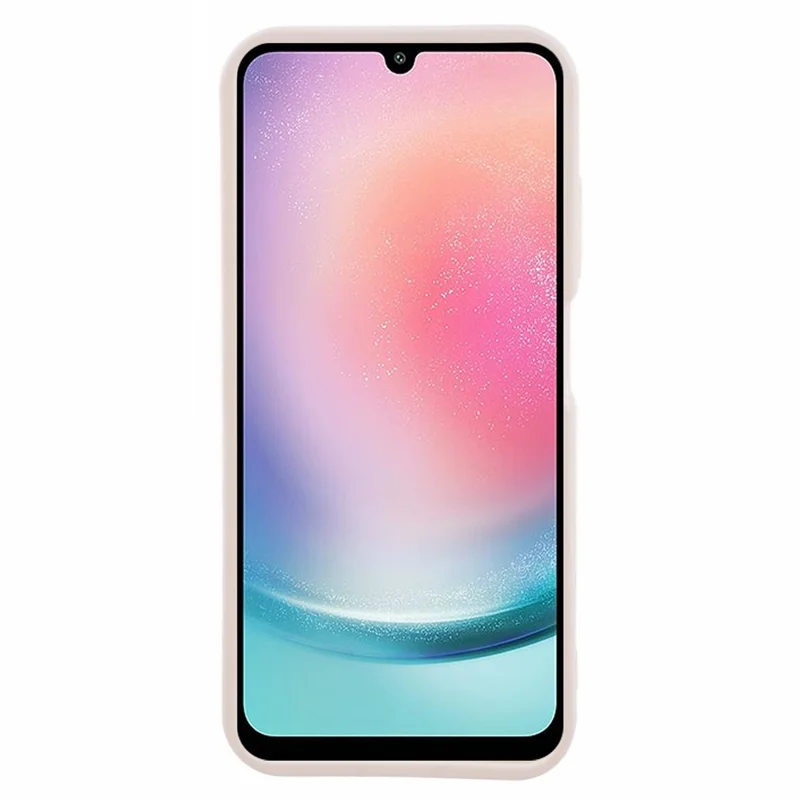For Samsung Galaxy A24 4G (162.1 x 77.6 x 8.3mm) Case Soft TPU Anti-drop Matte Phone Cover - Beige
