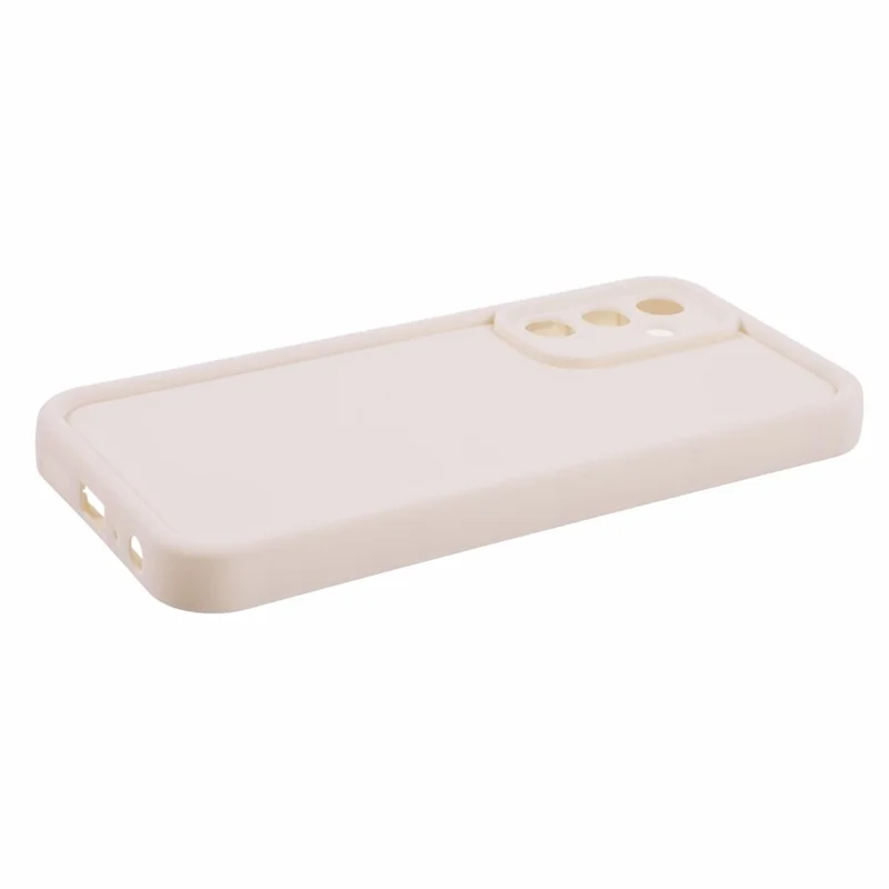 For Samsung Galaxy A24 4G (162.1 x 77.6 x 8.3mm) Case Soft TPU Anti-drop Matte Phone Cover - Beige