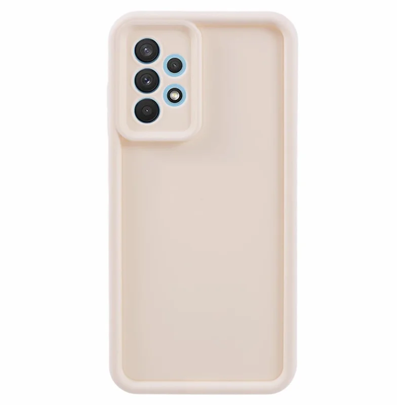 For Samsung Galaxy A52 4G / 5G / A52s 5G TPU Case Fingerprint-free Matte Phone Cover - Beige