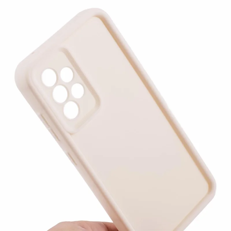 For Samsung Galaxy A52 4G / 5G / A52s 5G TPU Case Fingerprint-free Matte Phone Cover - Beige
