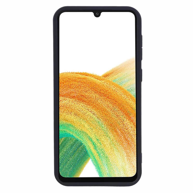 Для Samsung Galaxy A33 5G чехол из TPU с выгнутой линзой Защитный чехол для телефона - черный