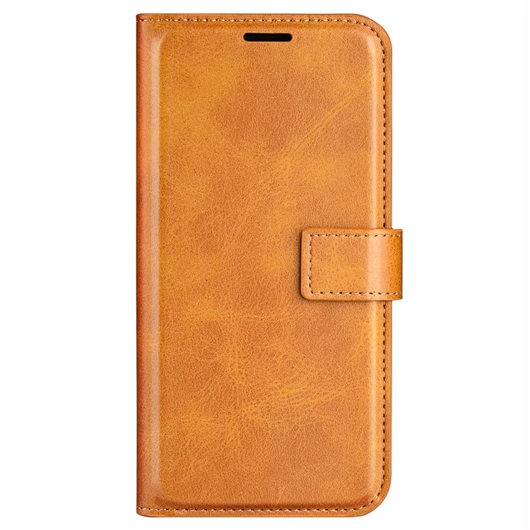 Pour Oppo A79 5G / A2 5G Étui PU Cuir Texture Veau Portefeuille Protecteur de Téléphone - Jaune