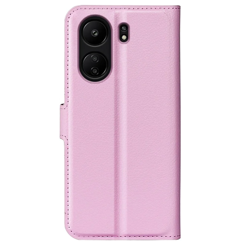 Para Xiaomi Redmi 13C 4G / Poco C65 4G Funda Textura Piel de Litchi Funda de Teléfono con Cierre Magnético - Rosa