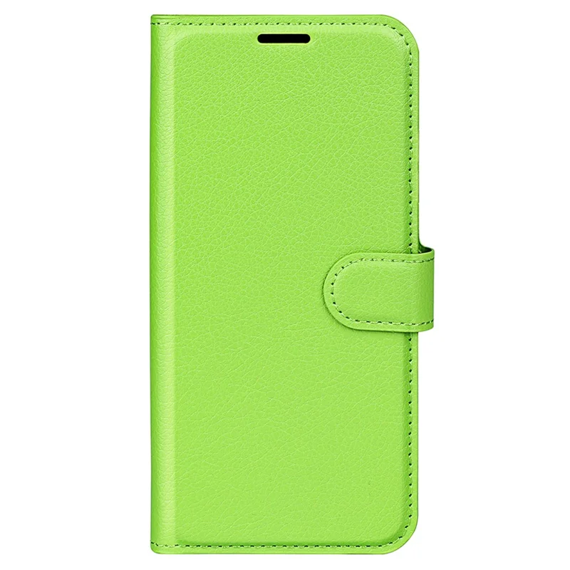Для Xiaomi Redmi 13C 4G / Poco C65 4G Чехол с текстурой личи Кожаная крышка телефона с магнитным замком - Зеленый