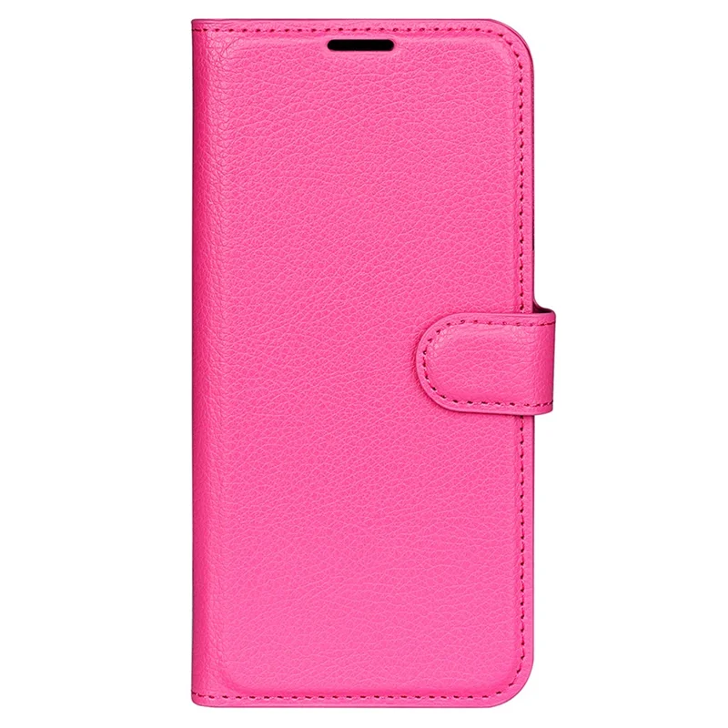 For Xiaomi Redmi 13C 4G / Poco C65 4G Case Litchi Texture Leather Phone Cover with Magnetic Closure - Rose