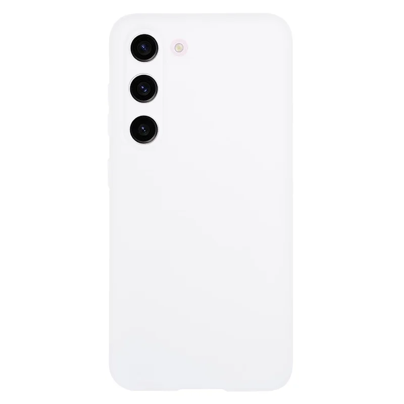 For Samsung Galaxy S23+ Case Lens Protection Matte TPU Cover (Precise Cutout) - Clear White