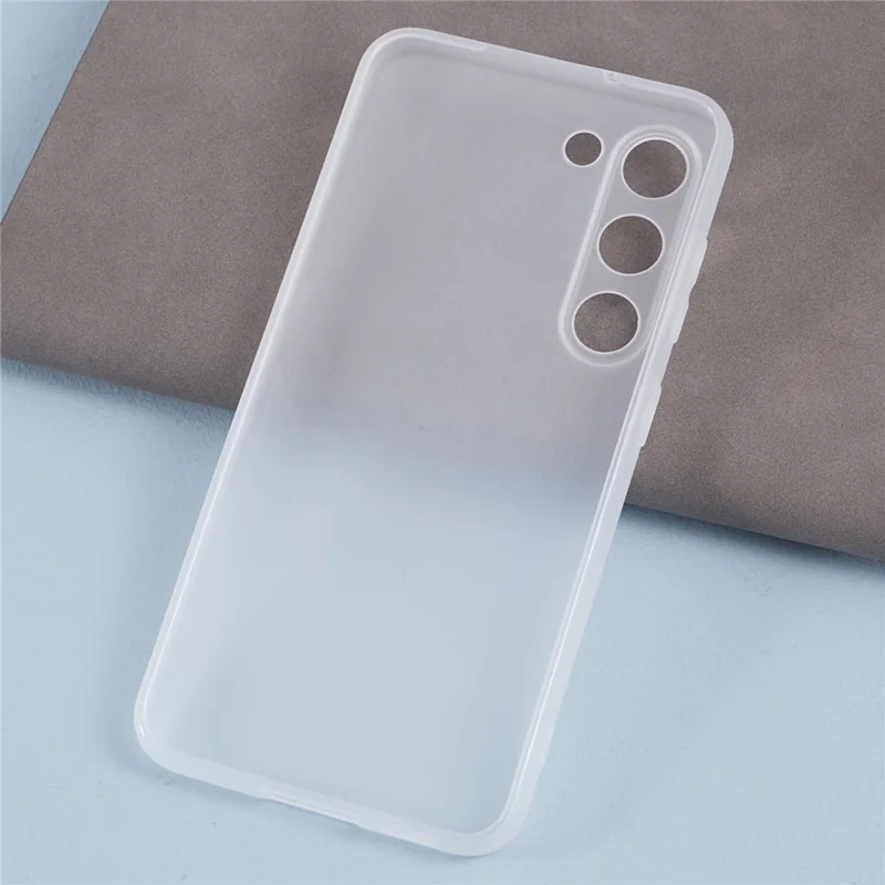 For Samsung Galaxy S23+ Case Lens Protection Matte TPU Cover (Precise Cutout) - Clear White
