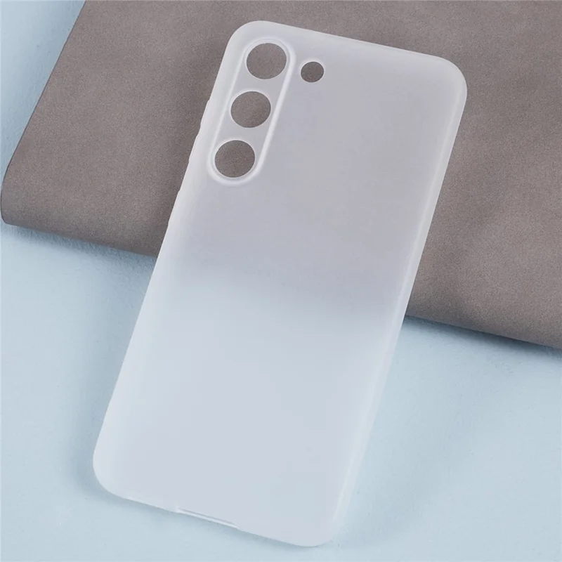 For Samsung Galaxy S23+ Case Lens Protection Matte TPU Cover (Precise Cutout) - Clear White