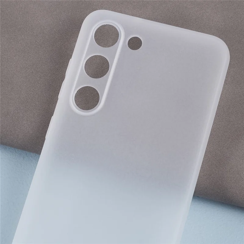 For Samsung Galaxy S23+ Case Lens Protection Matte TPU Cover (Precise Cutout) - Clear White