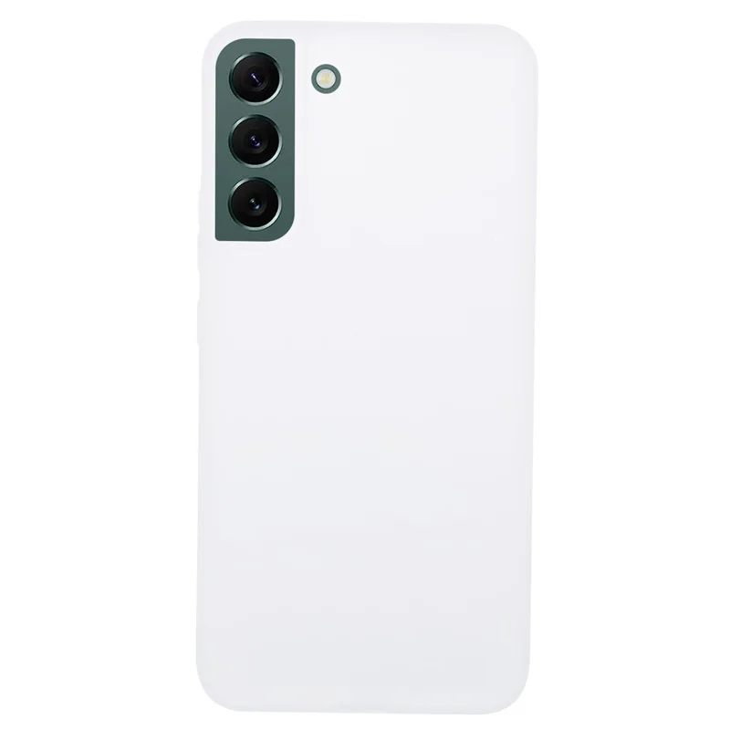 For Samsung Galaxy S22+ 5G TPU Case Matte Finish Phone Shell (Big Rear Lens Hole) - Clear White