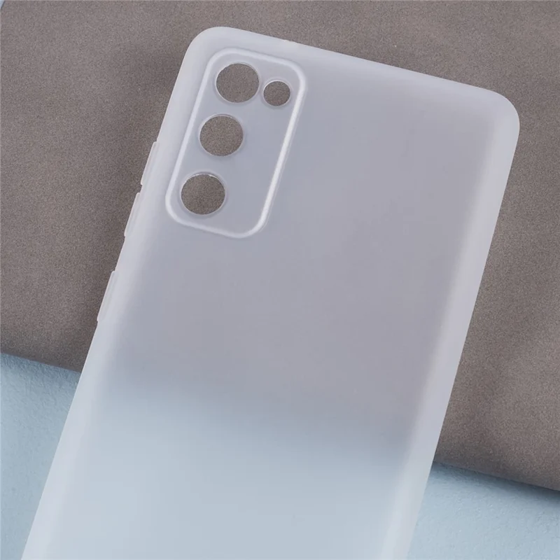 For Samsung Galaxy S20 FE / S20 FE 5G / S20 Lite / S20 FE 2022 TPU Case Matte Phone Cover (Precise Cutout) - Clear White
