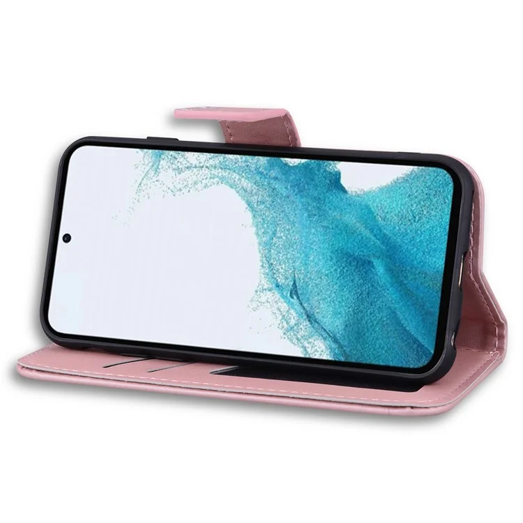 Per Samsung Galaxy A54 5G PU Leather Shell Cartoon Animal Pattern Cell Phone Cases - Pink