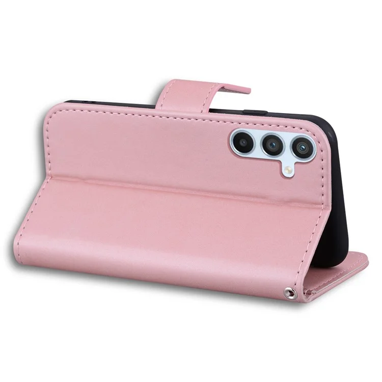 Per Samsung Galaxy A54 5G PU Leather Shell Cartoon Animal Pattern Cell Phone Cases - Pink