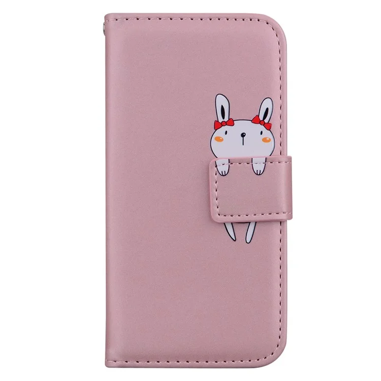Per Samsung Galaxy A54 5G PU Leather Shell Cartoon Animal Pattern Cell Phone Cases - Pink
