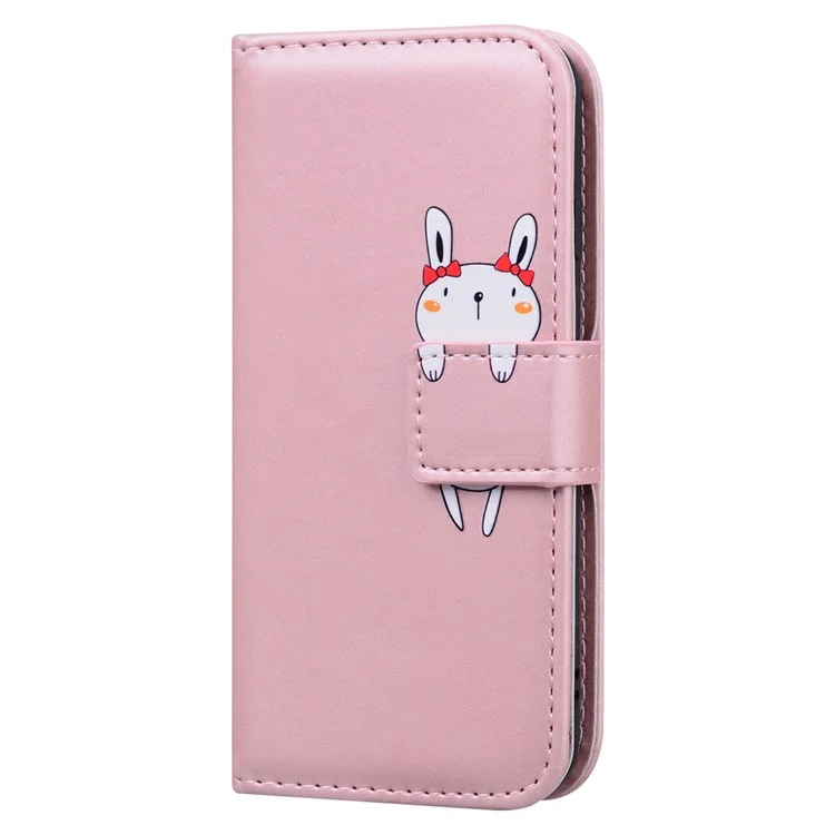 Per Samsung Galaxy A54 5G PU Leather Shell Cartoon Animal Pattern Cell Phone Cases - Pink