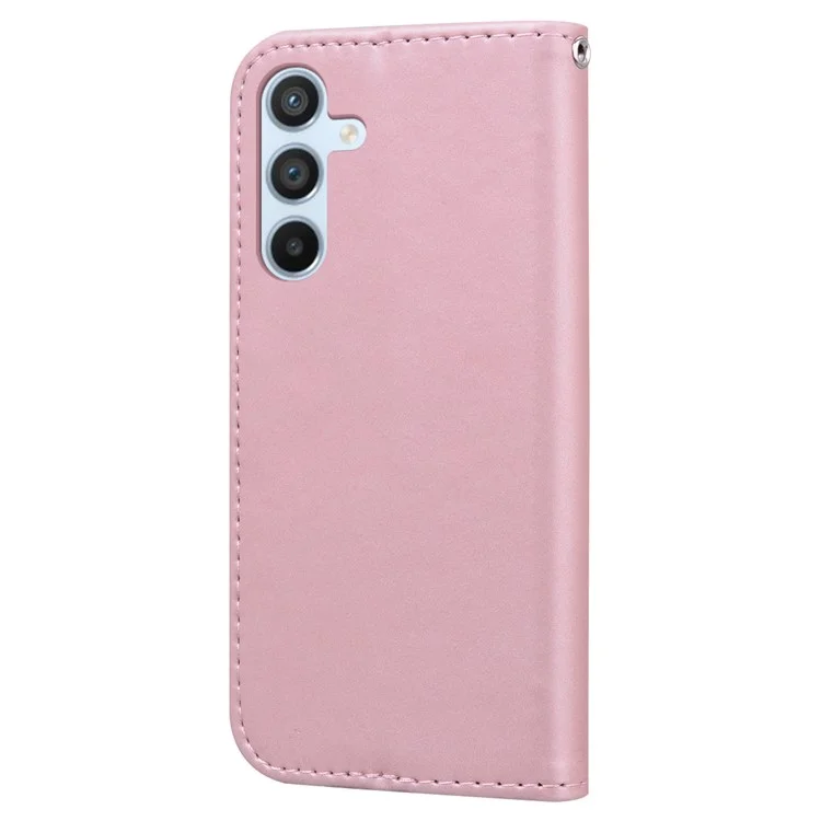 Per Samsung Galaxy A54 5G PU Leather Shell Cartoon Animal Pattern Cell Phone Cases - Pink