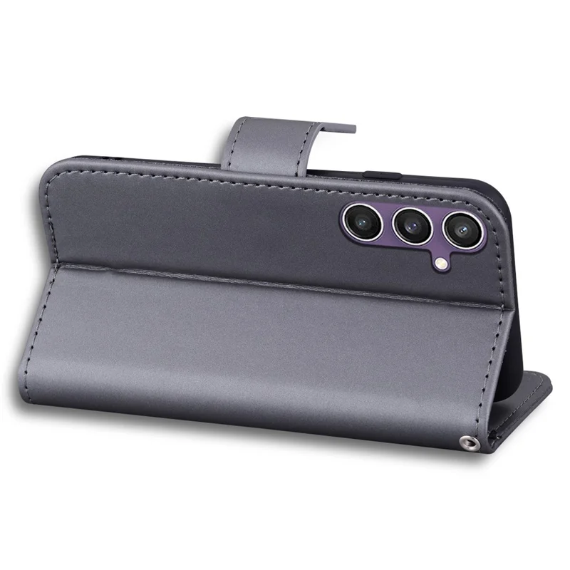 For Samsung Galaxy S23 FE Cartoon Animal Pattern Cell Phone Cases Book Style Leather Cover - Grey