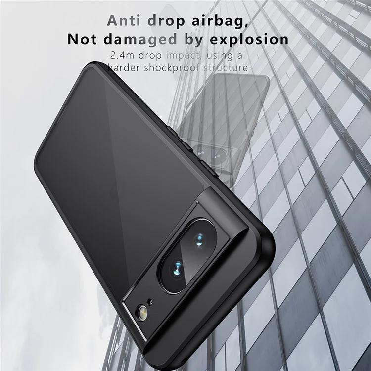 Pour Google Pixel 8a Case TPU+PC 2-en-1 Matte Skin-touch Phone Cover