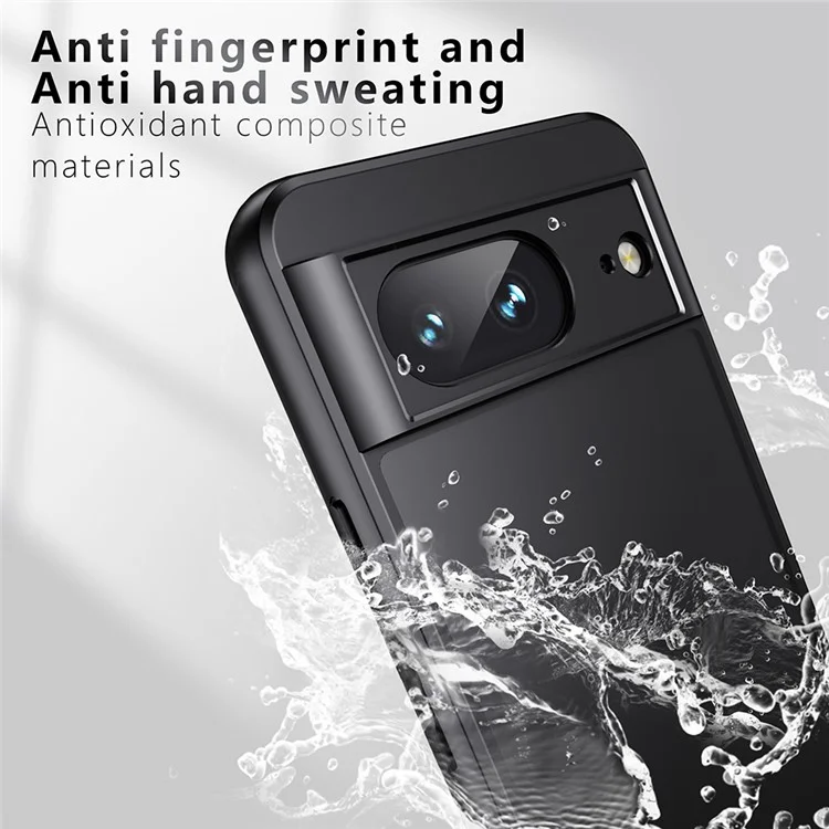 Pour Google Pixel 8a Case TPU+PC 2-en-1 Matte Skin-touch Phone Cover