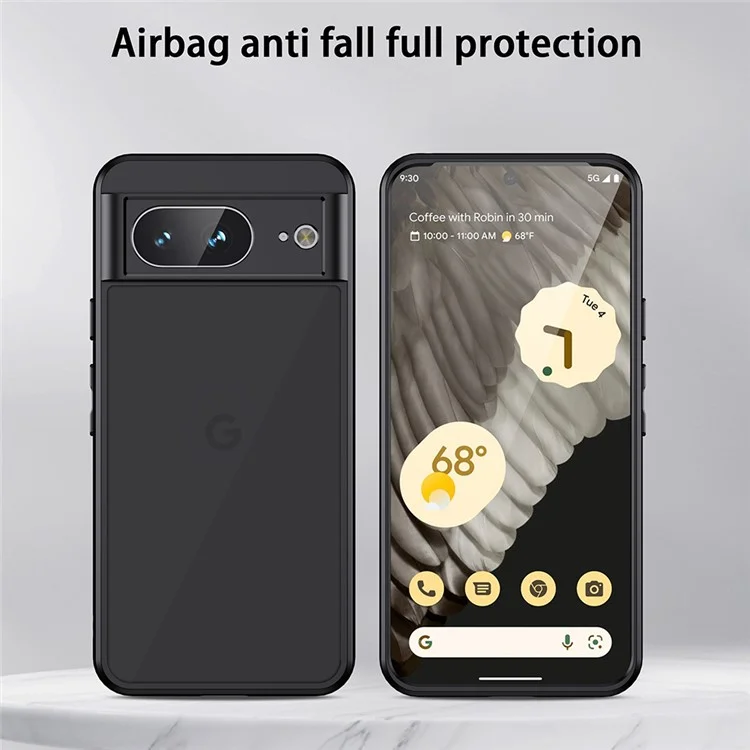 Pour Google Pixel 8a Case TPU+PC 2-en-1 Matte Skin-touch Phone Cover