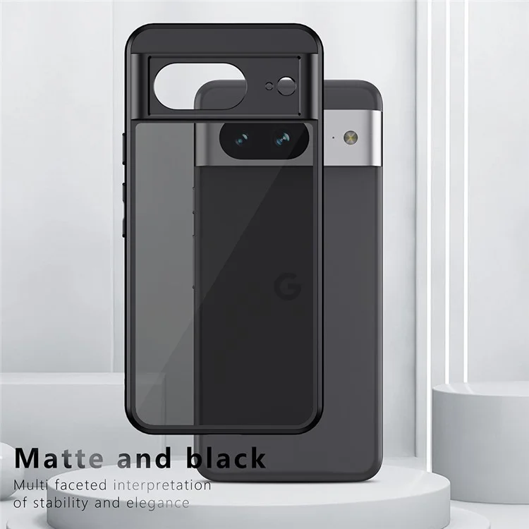 Pour Google Pixel 8a Case TPU+PC 2-en-1 Matte Skin-touch Phone Cover