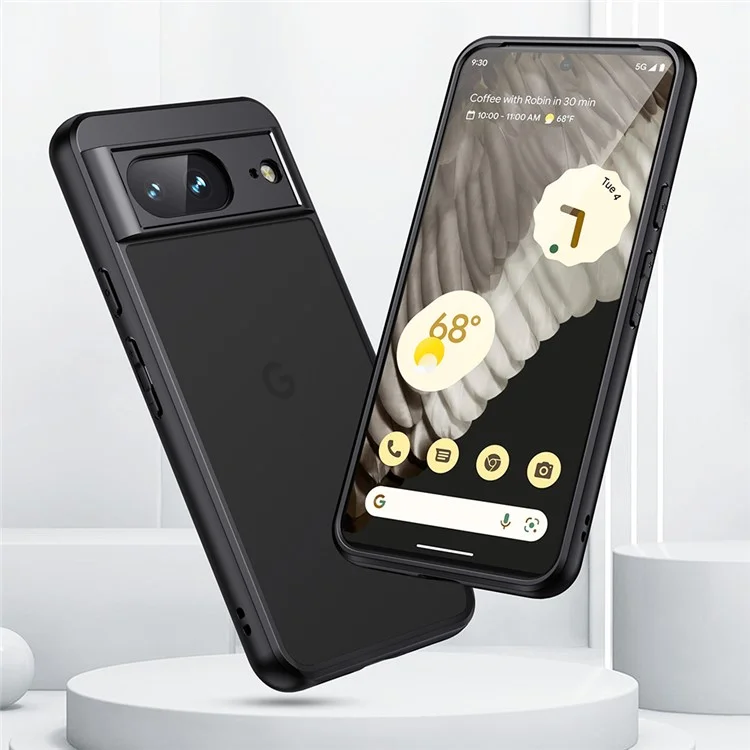 Pour Google Pixel 8a Case TPU+PC 2-en-1 Matte Skin-touch Phone Cover