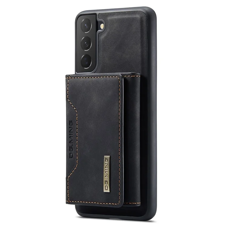 DG.MING M2 Series per Samsung Galaxy S24 Custodia Supporto Wallet Staccabile 2-in-1 Cover Telefonica - Nero