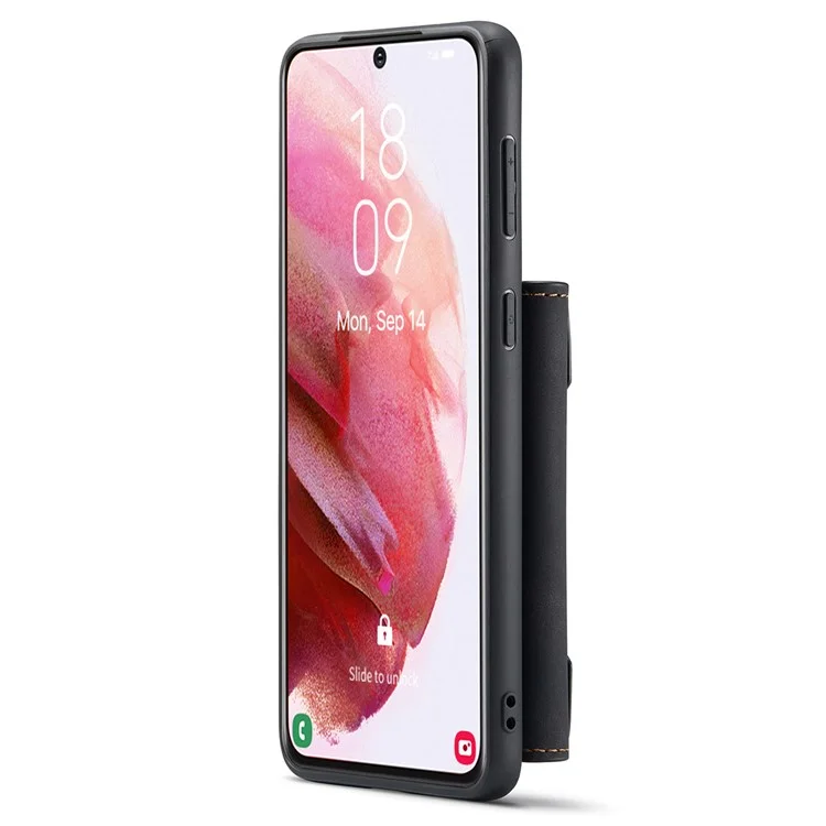 DG.MING M2 Series per Samsung Galaxy S24 Custodia Supporto Wallet Staccabile 2-in-1 Cover Telefonica - Nero