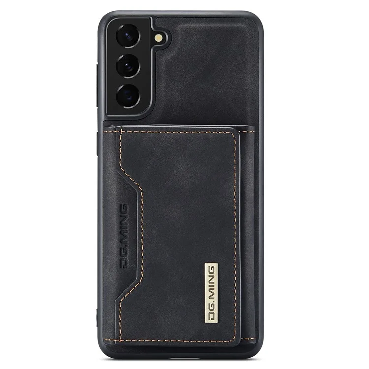 DG.MING M2 Series per Samsung Galaxy S24 Custodia Supporto Wallet Staccabile 2-in-1 Cover Telefonica - Nero