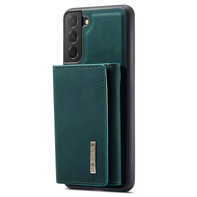 DG.MING M1 Series for Samsung Galaxy S24 Case Magnetic Wallet Kickstand Phone Cover - Green