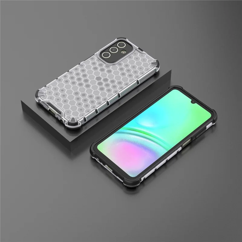 Per Samsung Galaxy A15 4G Case TPU + PC Honeycomb Phone Cover - Grigio