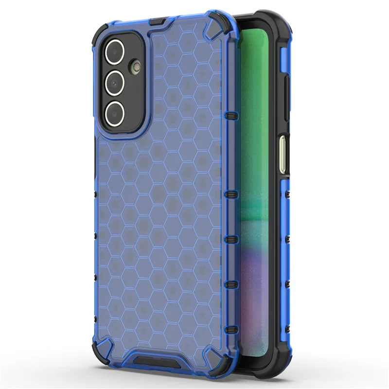 For Samsung Galaxy A15 4G Case TPU + PC Honeycomb Phone Cover - Blue