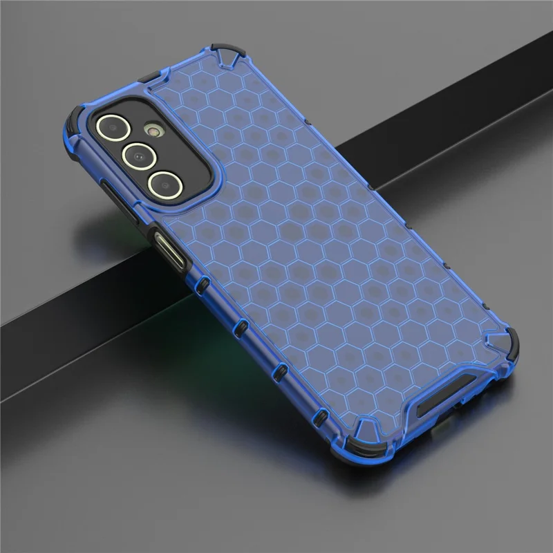 For Samsung Galaxy A15 4G Case TPU + PC Honeycomb Phone Cover - Blue