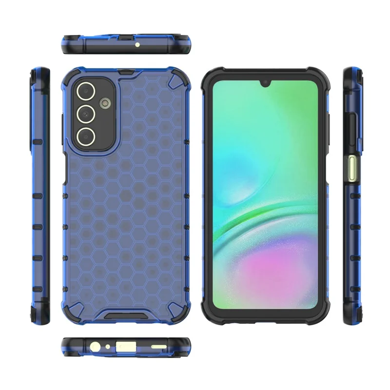 For Samsung Galaxy A15 4G Case TPU + PC Honeycomb Phone Cover - Blue