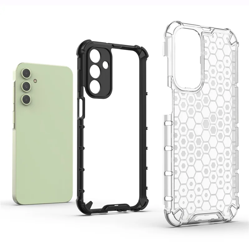 For Samsung Galaxy A15 4G Case TPU + PC Honeycomb Phone Cover - Blue