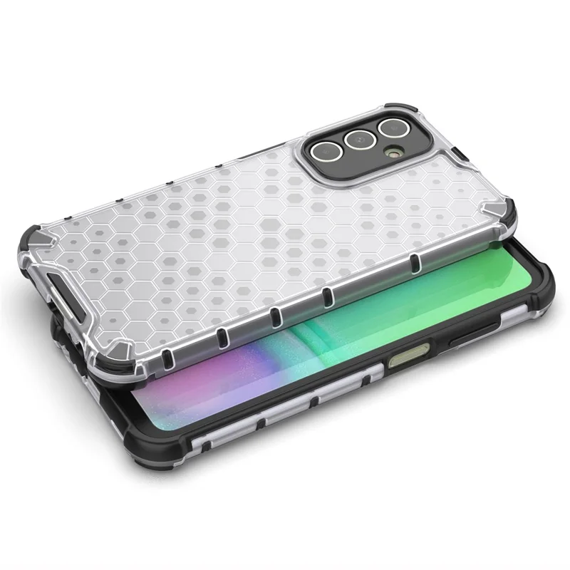 For Samsung Galaxy A15 4G Case TPU + PC Honeycomb Phone Cover - Blue