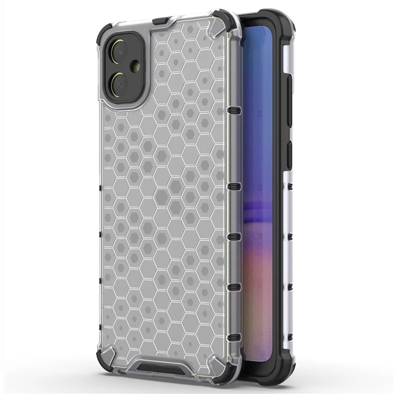 Per Samsung Galaxy A05 4G, custodia Honeycomb Design TPU+PC Back Cover - Grigio