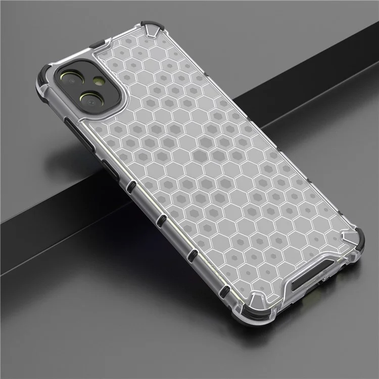 Per Samsung Galaxy A05 4G, custodia Honeycomb Design TPU+PC Back Cover - Grigio