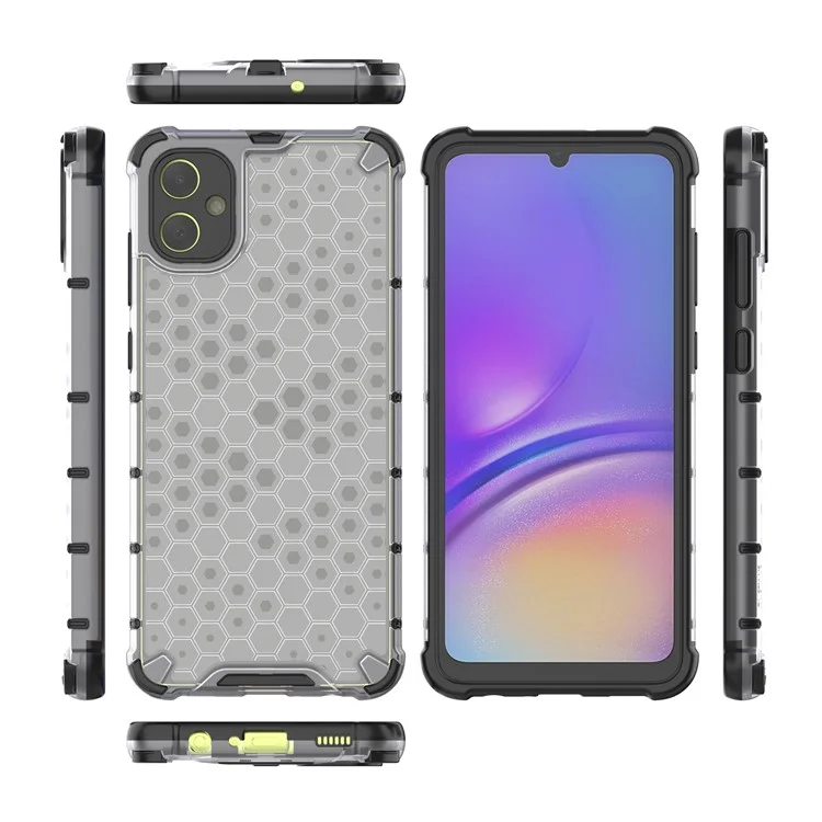 Per Samsung Galaxy A05 4G, custodia Honeycomb Design TPU+PC Back Cover - Grigio