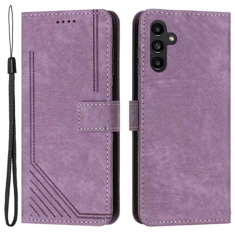 Phone Cover for Samsung Galaxy S25+ / S24+ Case Stand Wallet Skin-Touch PU Leather Phone Shell - Purple